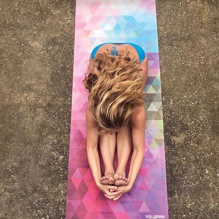 Килимок для йоги  Yoga Design Lab Combo Yoga 3,5 мм рожевий Tribeca Sand 8