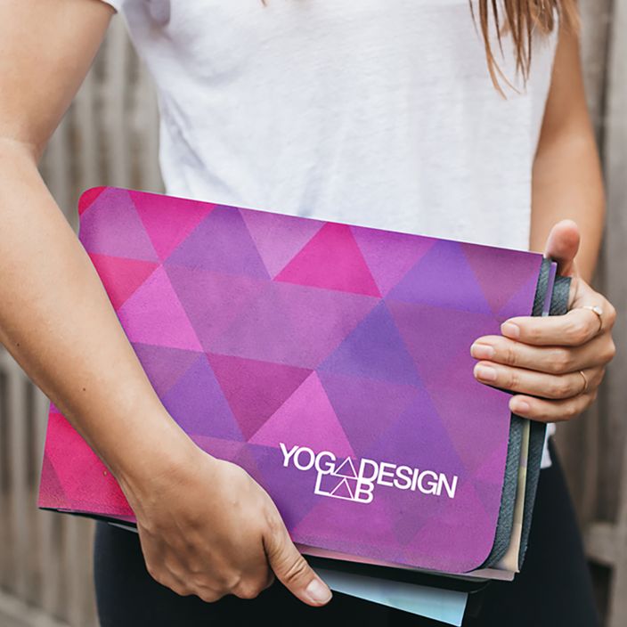Килимок для йоги (для подорожей)  Yoga Design Lab Combo Yoga 1,5 мм рожева Tribeca Sand 9