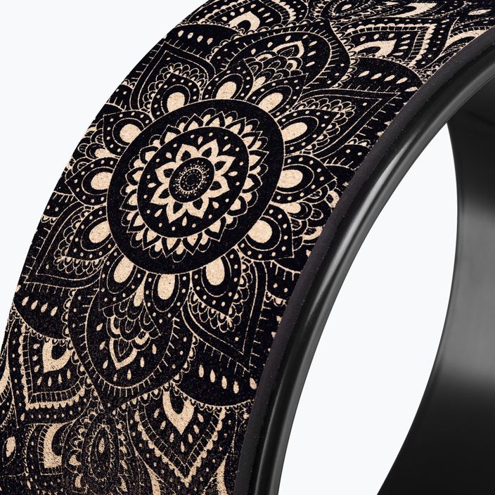 Колесо для йоги  Yoga Design Lab Wheel чорне WH-Cork-Mandala Black 4