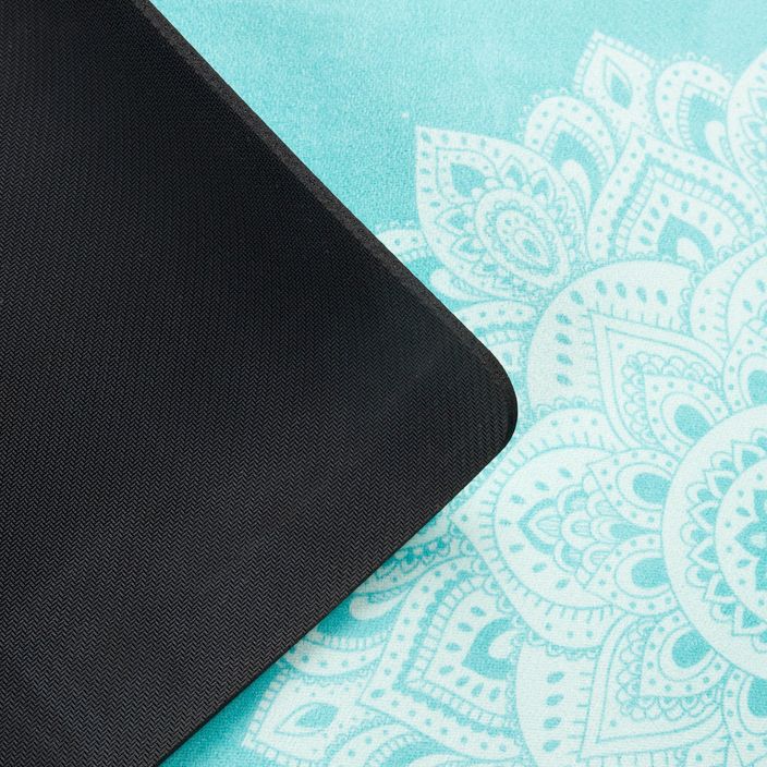 Килимок для йоги  Yoga Design Lab Combo Yoga 5,5 мм синій Mandala Turquoise 4