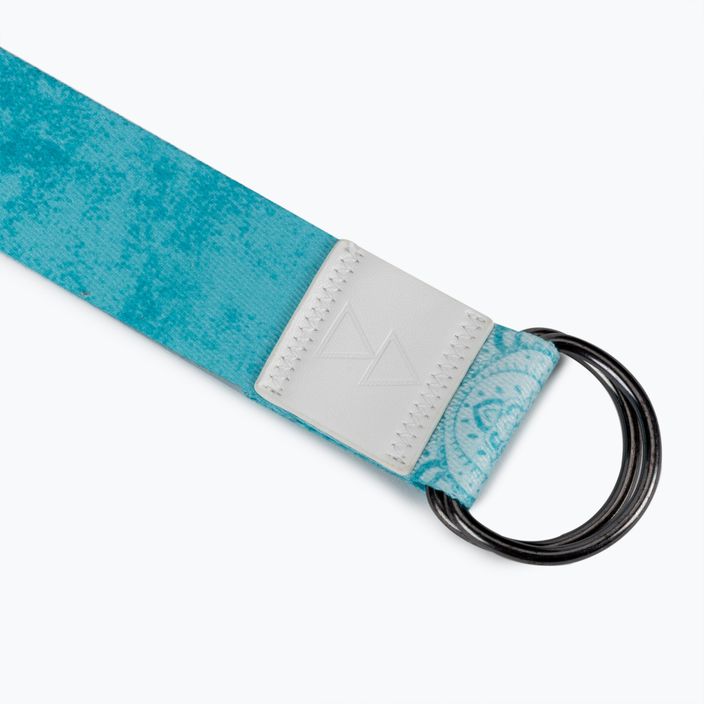 Ремінь для йоги Yoga Design Lab синій ST-Mandala Turquoise 2