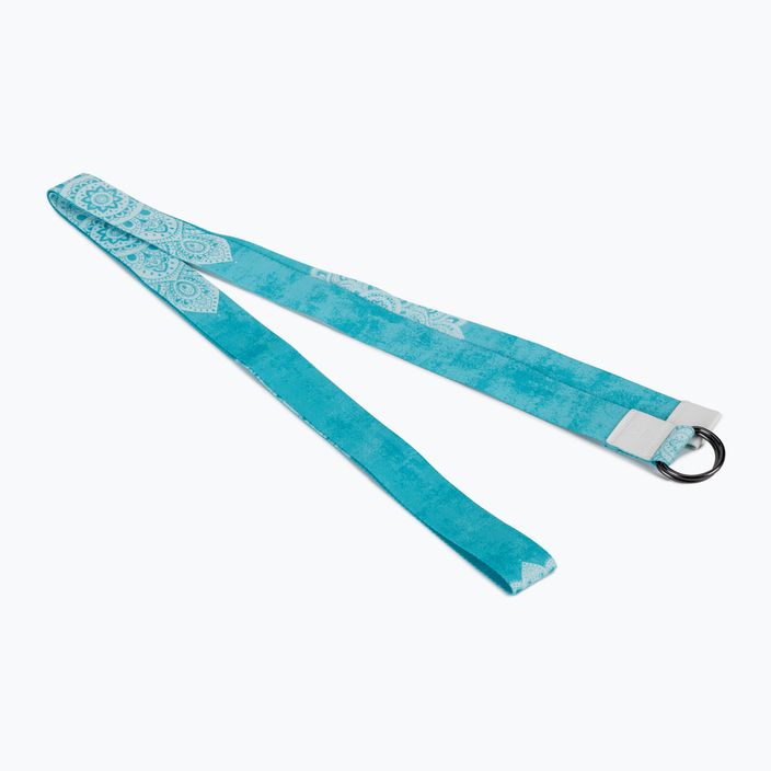 Ремінь для йоги Yoga Design Lab синій ST-Mandala Turquoise 3