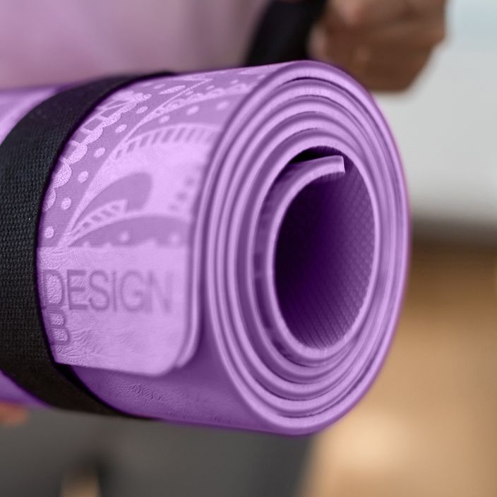 Килимок для йоги  Yoga Design Lab Flow Pure 6 мм фіолетовий Mandala Lavender 8