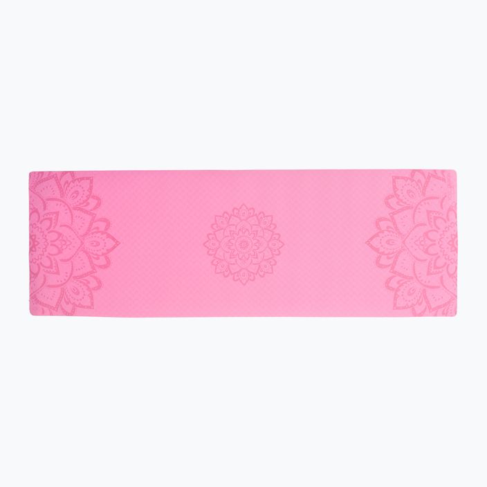 Килимок для йоги  Yoga Design Lab Flow Pure 6 мм рожевий Mandala Rose 2