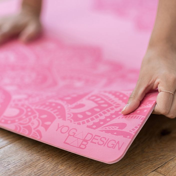 Килимок для йоги  Yoga Design Lab Flow Pure 6 мм рожевий Mandala Rose 7