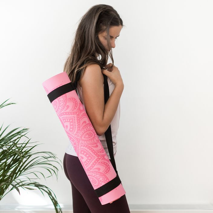 Килимок для йоги  Yoga Design Lab Flow Pure 6 мм рожевий Mandala Rose 9