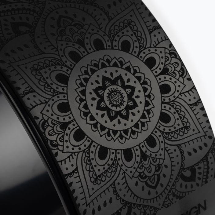 Колесо для йоги Yoga Design Lab Wheel чорне WH-PU-Mandala Night (OB) 2
