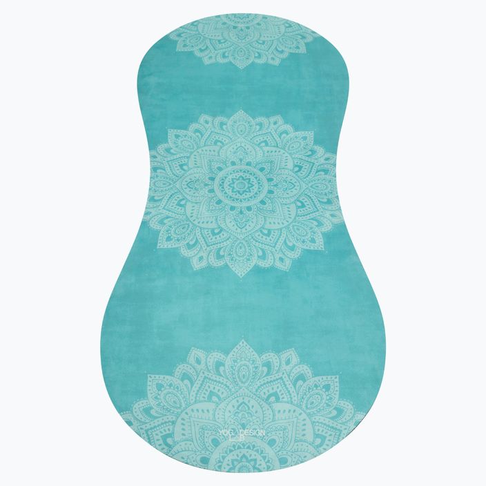 Килимок для йоги  Yoga Design Lab Curve 3,5 мм бірюзовий Mandala Turquoise 6