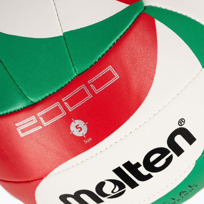 М'яч для волейболу Molten V5M2000-5 white/green/red розмір 5 3