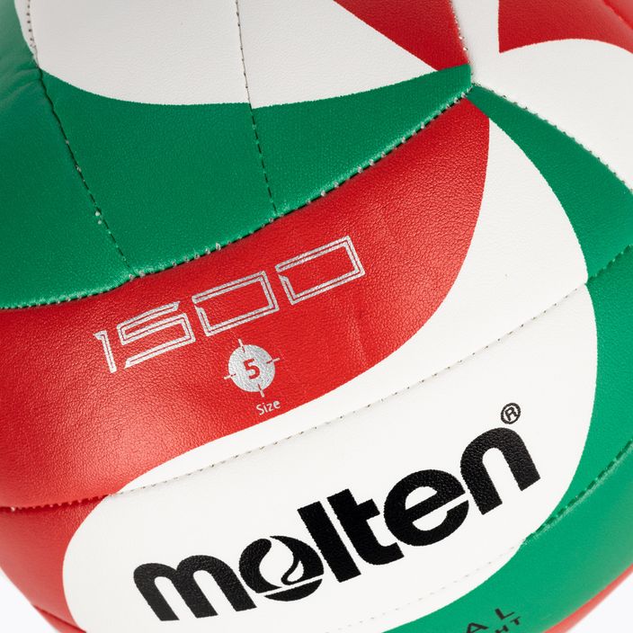 М'яч для волейболу Molten V5M1500-5 white/green/red розмір 5 3