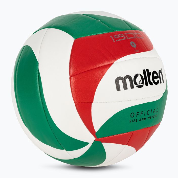 М'яч для волейболу Molten V4M1500 white/green/red розмір 4 2