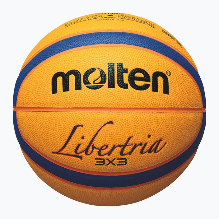 М'яч для баскетболу Molten B33T5000 FIBA 3x3 yellow/blue розмір 3 2