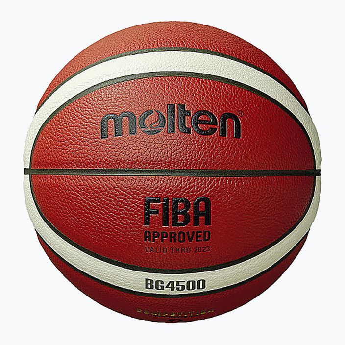 М'яч для баскетболу Molten B7G4500 FIBA orange/ivory розмір 7