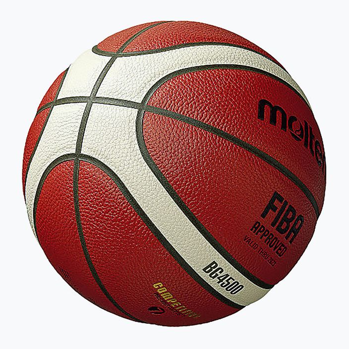 М'яч для баскетболу Molten B7G4500 FIBA orange/ivory розмір 7 3