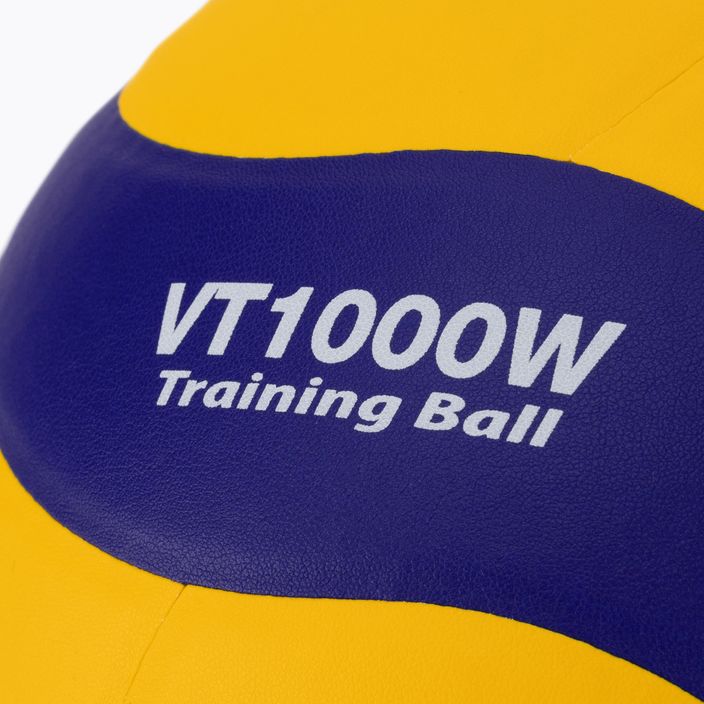 М'яч волейбольний Mikasa VT1000W yellow/blue розмір 5 3