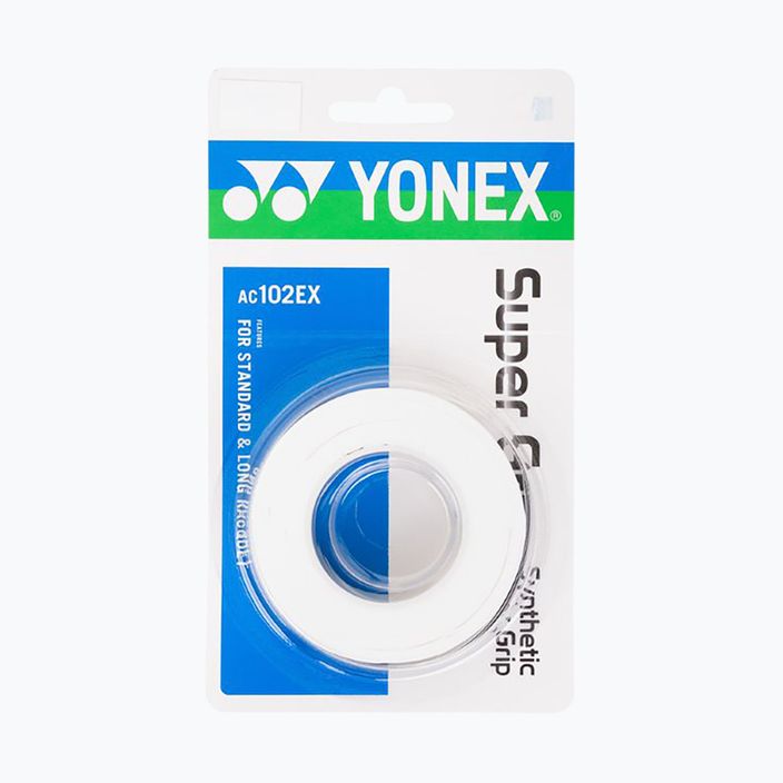Обгортки для бадмінтонних ракеток YONEX AC 102 EX 3 шт. white