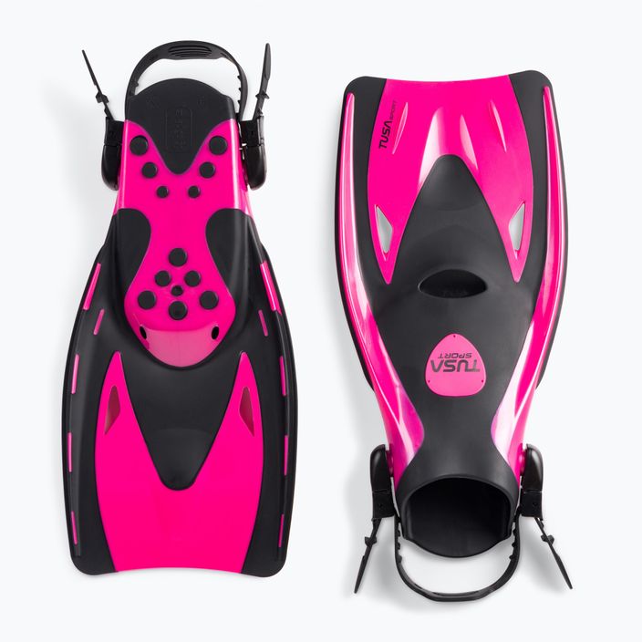 Ласти для снорклінгу TUSA Sportstrap Snorkel Fin рожевий UF-21 2
