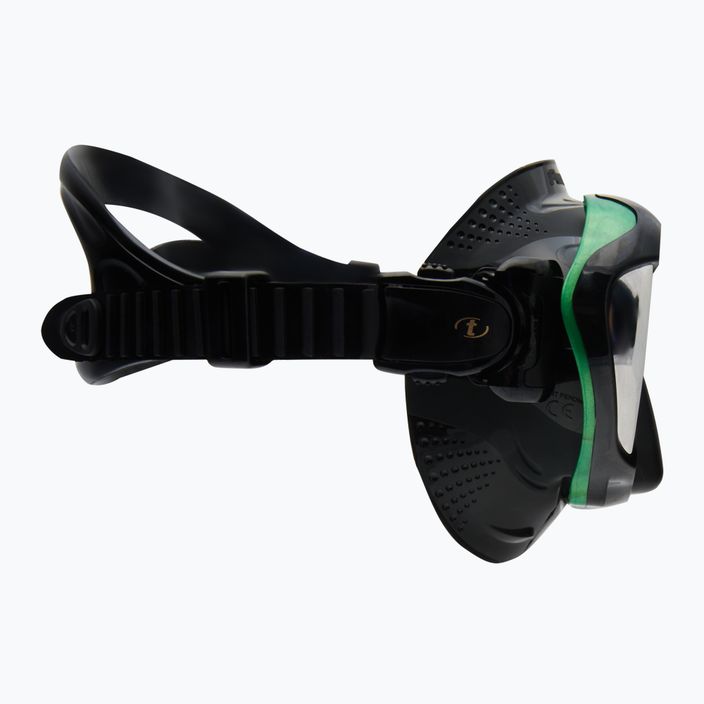 Маска для дайвінгу / підводного плавання TUSA Paragon Mask чорно-зелена M-2001 3