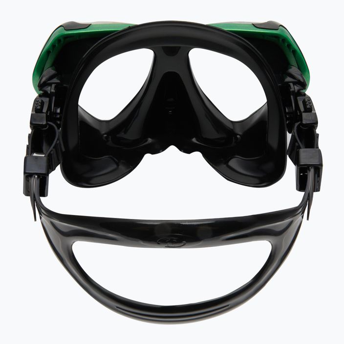 Маска для дайвінгу / підводного плавання TUSA Paragon Mask чорно-зелена M-2001 5