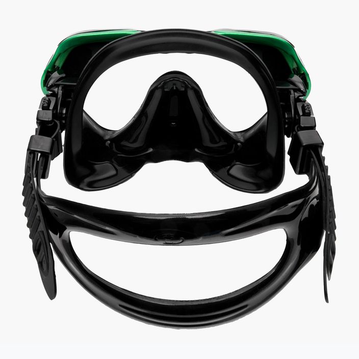 Маска для дайвінгу / підводного плавання TUSA Paragon S Mask чорно-зелена M-1007 5