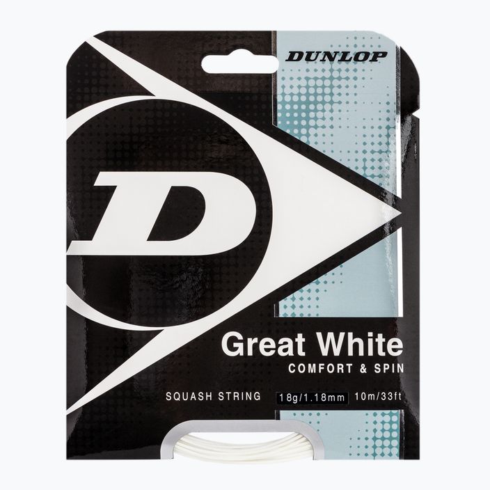 Струна для сквошу Dunlop Bio Great sq. 10 m біла 624700