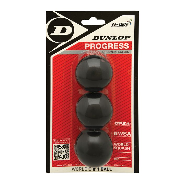 М'ячі для сквошу Dunlop Progress red dot 3 szt. 2