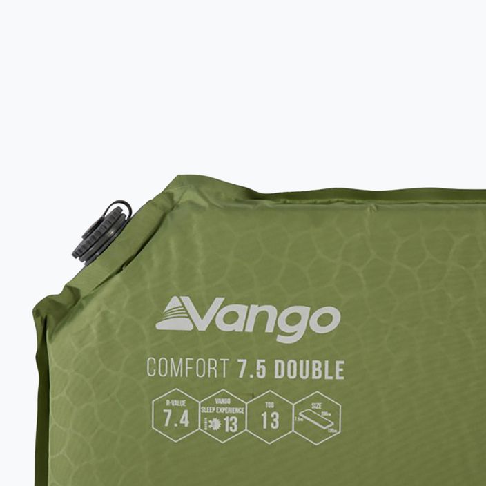 Килимок самонадувний Vango Comfort Double 7,5 cm зелений SMQCOMFORH09A05 5