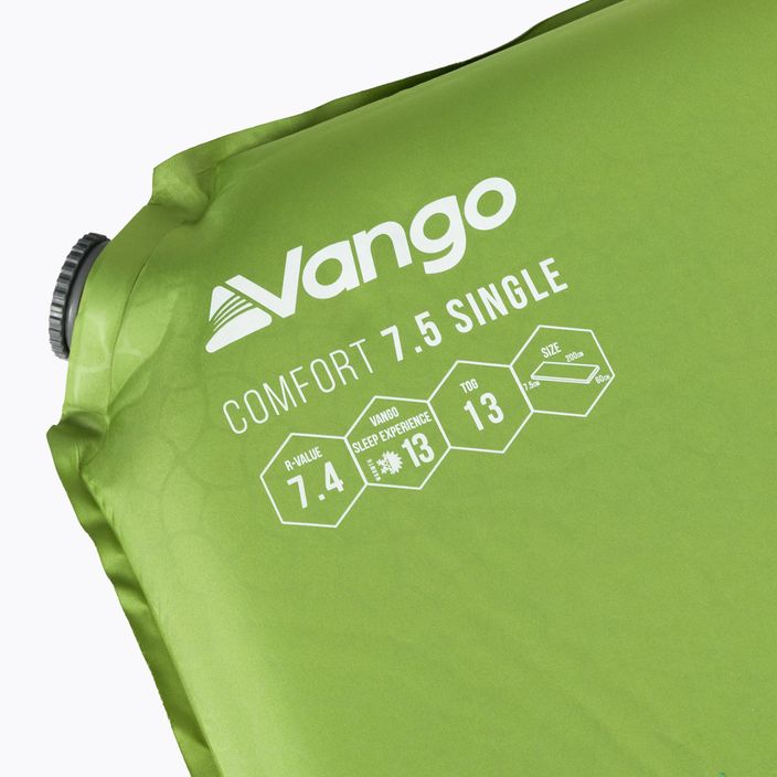 Килимок самонадувний Vango Comfort Single 7,5 cm зелений SMQCOMFORH09A12 3