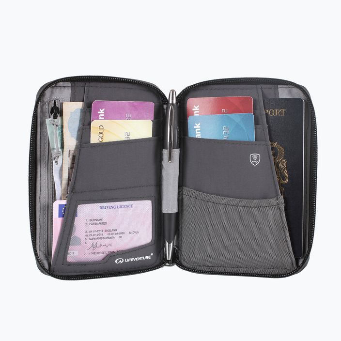Міні-гаманець для подорожей Lifeventure RFID сірий 4