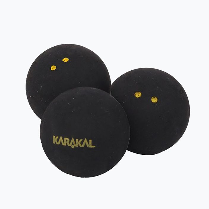 М'ячі для сквошу Karakal Elite Double Yellow Dot 12 шт. black 2