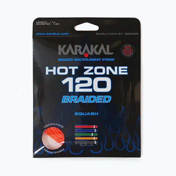 Струна для сквошу Karakal Hot Zone Braided 120 11 м orange