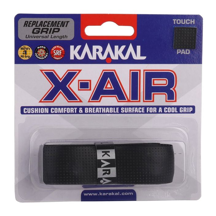 Обгортка для ракетки для сквошу Karakal X-AIR Grip чорна 2