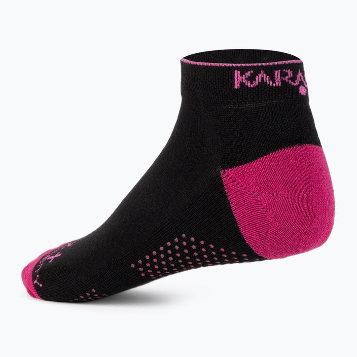 Шкарпетки для сквошу жіночі Karakal X2+ Trainer чорно-рожеві KC538 2