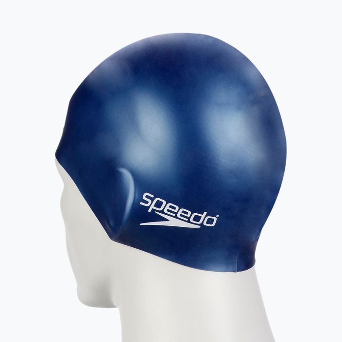 Шапочка для плавання Speedo Plain Flat Silicone синя 8-709910011 4