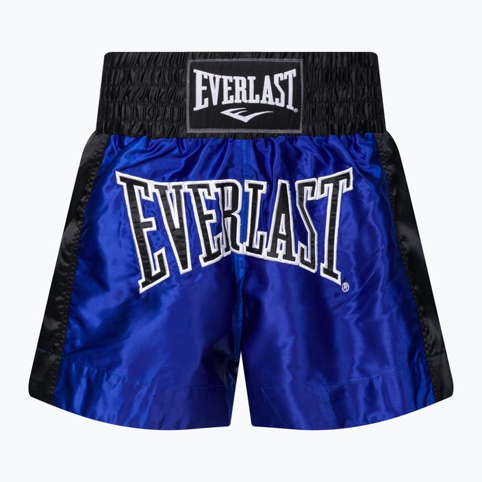 Шорти для тренувань чоловічі Everlast Muay Thai блакитно-чорні EMT6
