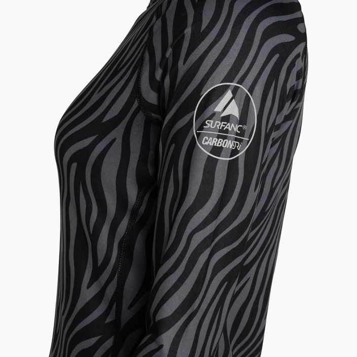 Лонгслів термоактивний жіночий Surfanic Cozy Limited Edition Crew Neck black zebra 7