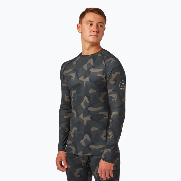 Лонгслів термоактивний чоловічий Surfanic Bodyfit Limited Edition Crew Neck forest geo camo