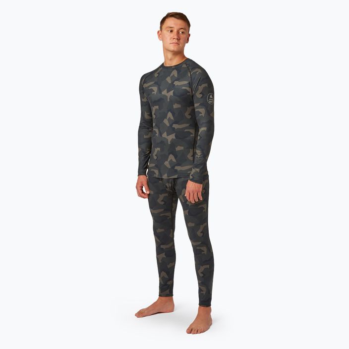 Лонгслів термоактивний чоловічий Surfanic Bodyfit Limited Edition Crew Neck forest geo camo 2