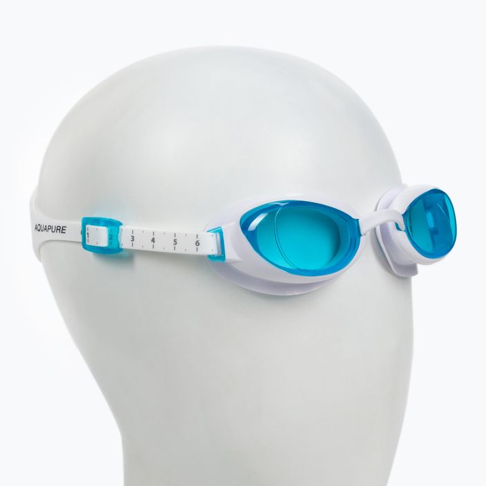 Окуляри для плавання жіночі Speedo Aquapure Female white/blue 8-090044284 2