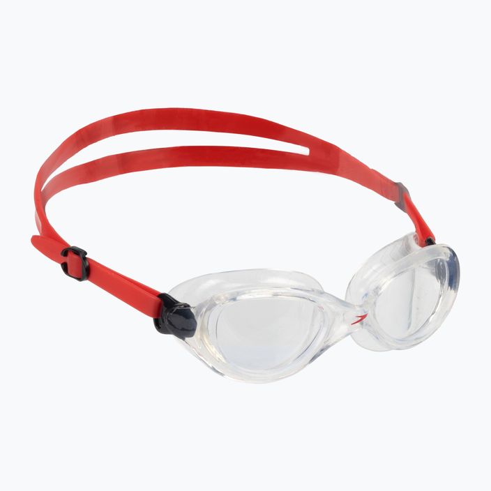 Окуляри для плавання дитячі Speedo Futura Classic Junior lava red/clear
