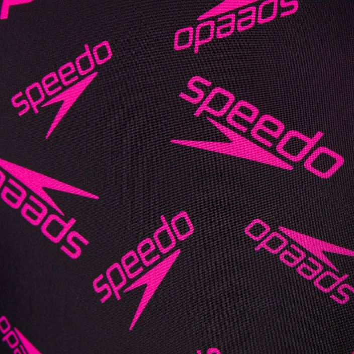 Купальник суцільний жіночий Speedo Boom Logo Allover Medalist G118 чорно-рожевий 12199G118 3