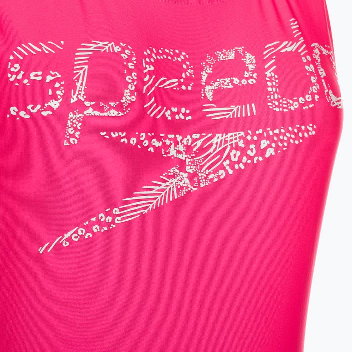 Купальник суцільний жіночий Speedo Logo Deep U-Back рожевий 68-12369A657 3
