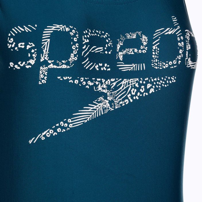 Купальник суцільний жіночий Speedo Logo Deep U-Back блакитний 68-12369G711 5