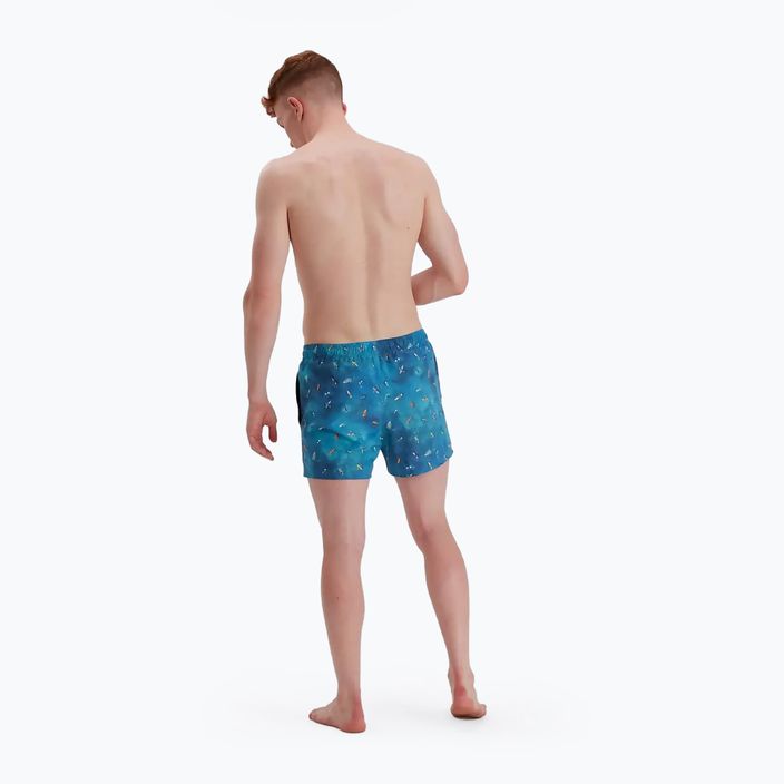 Шорти для плавання чоловічі Speedo Digital Printed Leisure 14" блакитні 68-13454G662 4