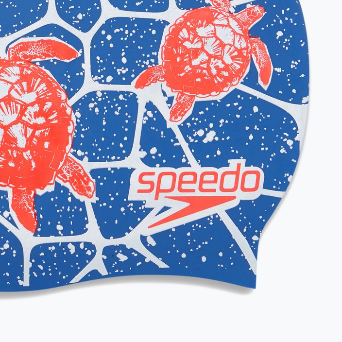 Шапочка для плавання дитяча Speedo Slogan Print блакитна 68-08386 4