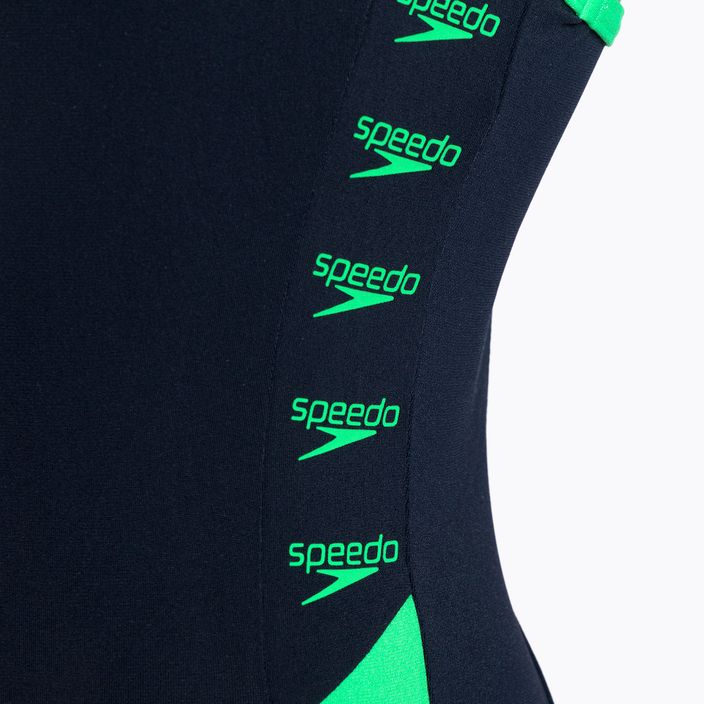 Купальник суцільний жіночий Speedo Boom Logo Splice Muscleback синьо-зелений 68-12900 4