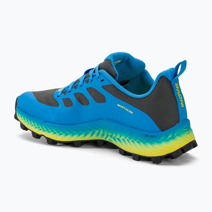 Кросівки для бігу чоловічі Inov-8 Mudtalon dark grey/blue/yellow 3