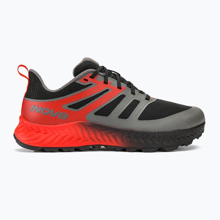 Кросівки для бігу чоловічі Inov-8 Trailfly black/fiery red/dark grey 2