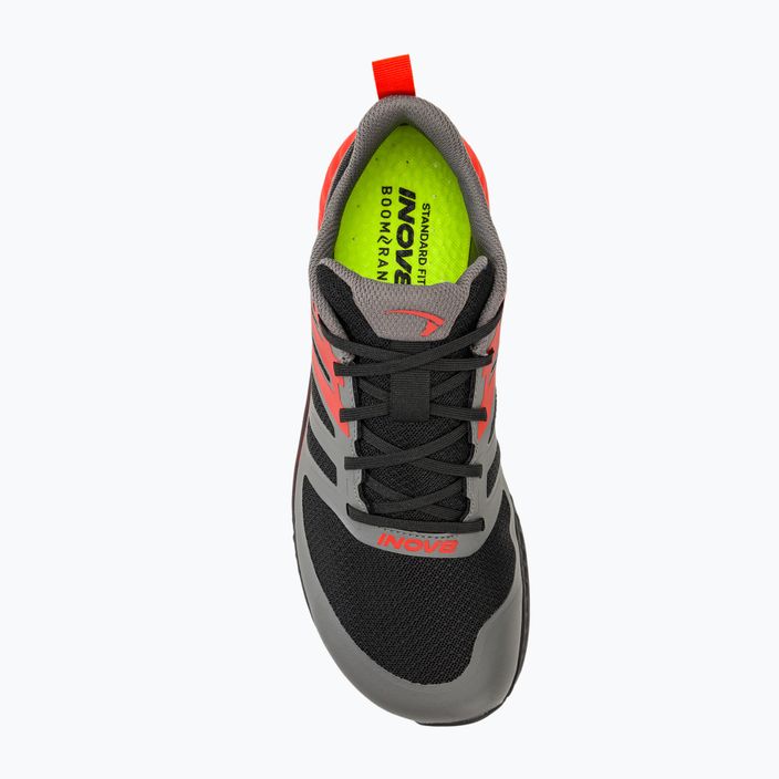 Кросівки для бігу чоловічі Inov-8 Trailfly black/fiery red/dark grey 5