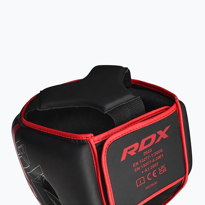 Шолом боксерський RDX F6 Kara Head Guard red 3